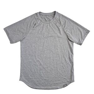 Legends‎ Enzo (Men's Medium) Gray Athletic T-Shirt Short Sleeve Curved Hem Tee